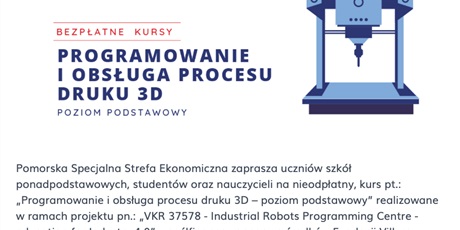 Programowanie i obsługa procesu druku 3D
