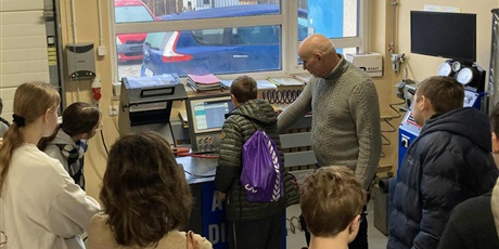 Wizyta Ósmoklasistów w Zespole Szkół Samochodowych