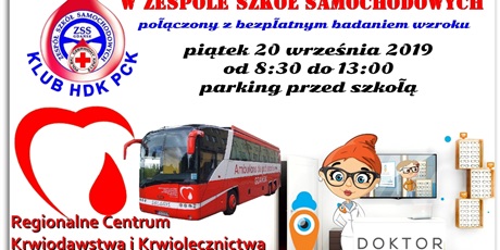 Zaproszenie na 29. mobilny pobór krwi w ZSS w Gdańsku